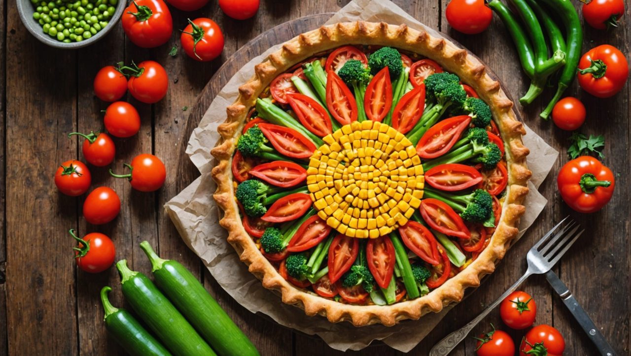 Lire la suite à propos de l’article Découvrez comment réaliser une délicieuse tarte soleil garnie de légumes frais